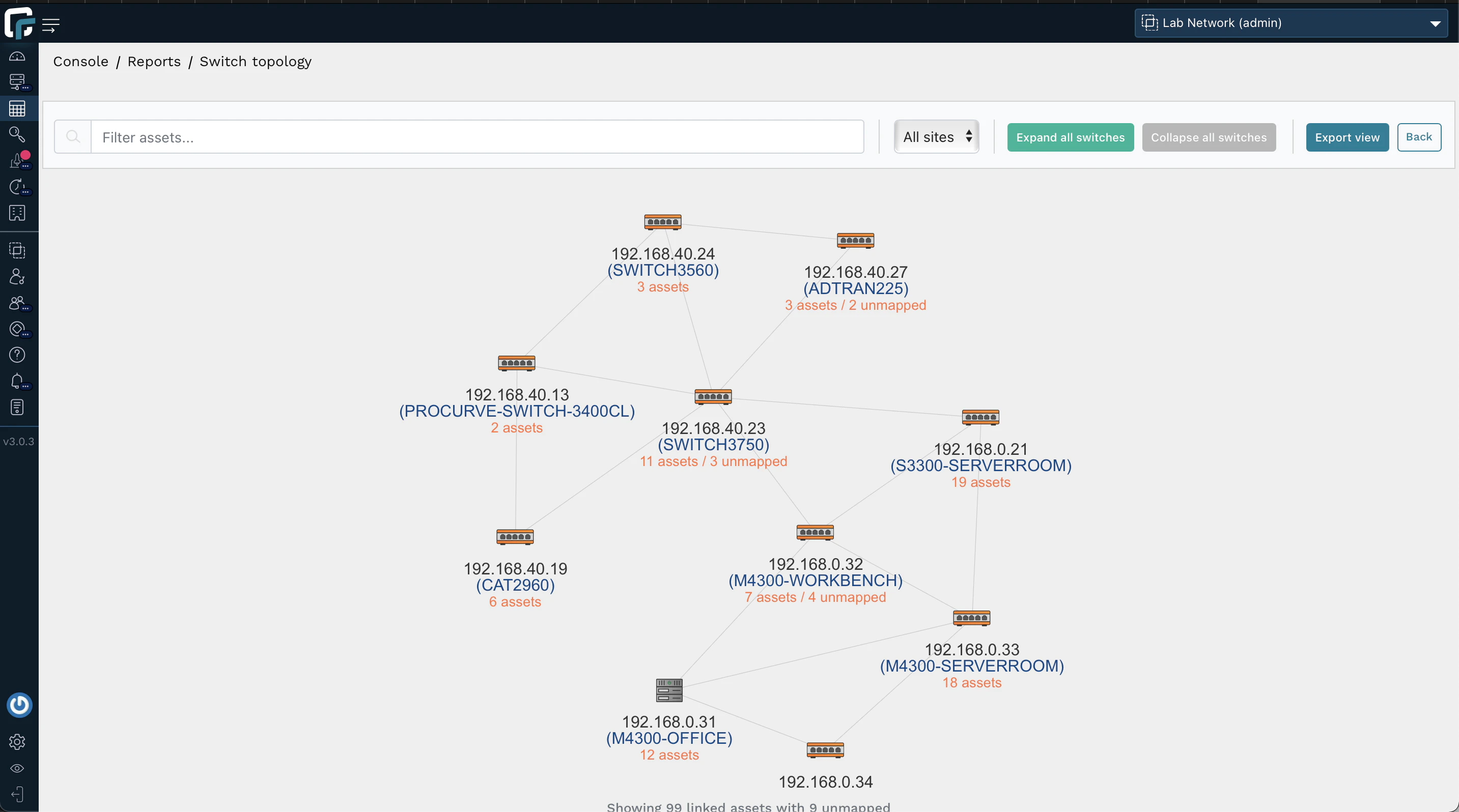 screenshot of runZero