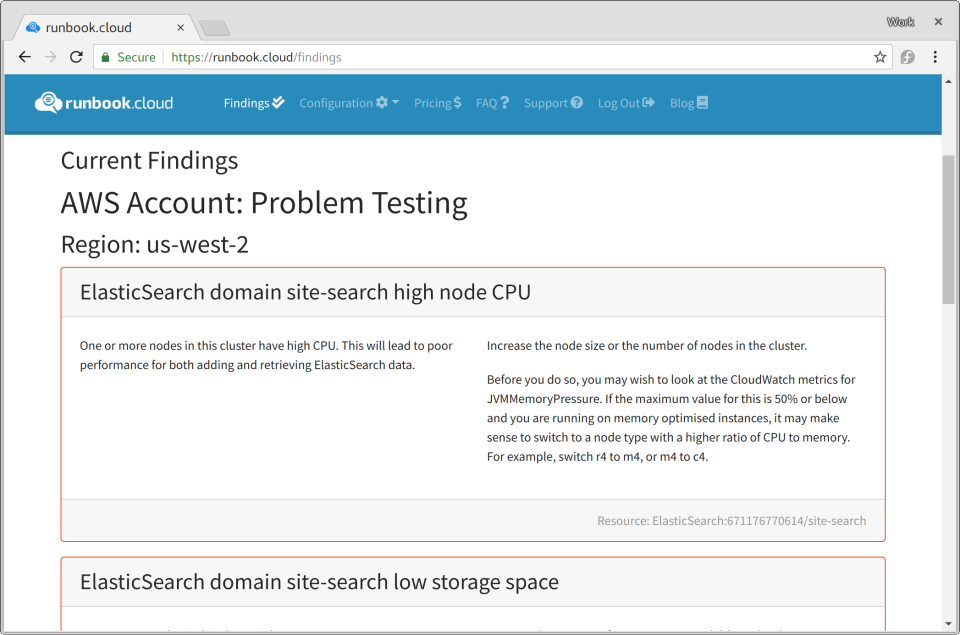 screenshot of runbook.cloud