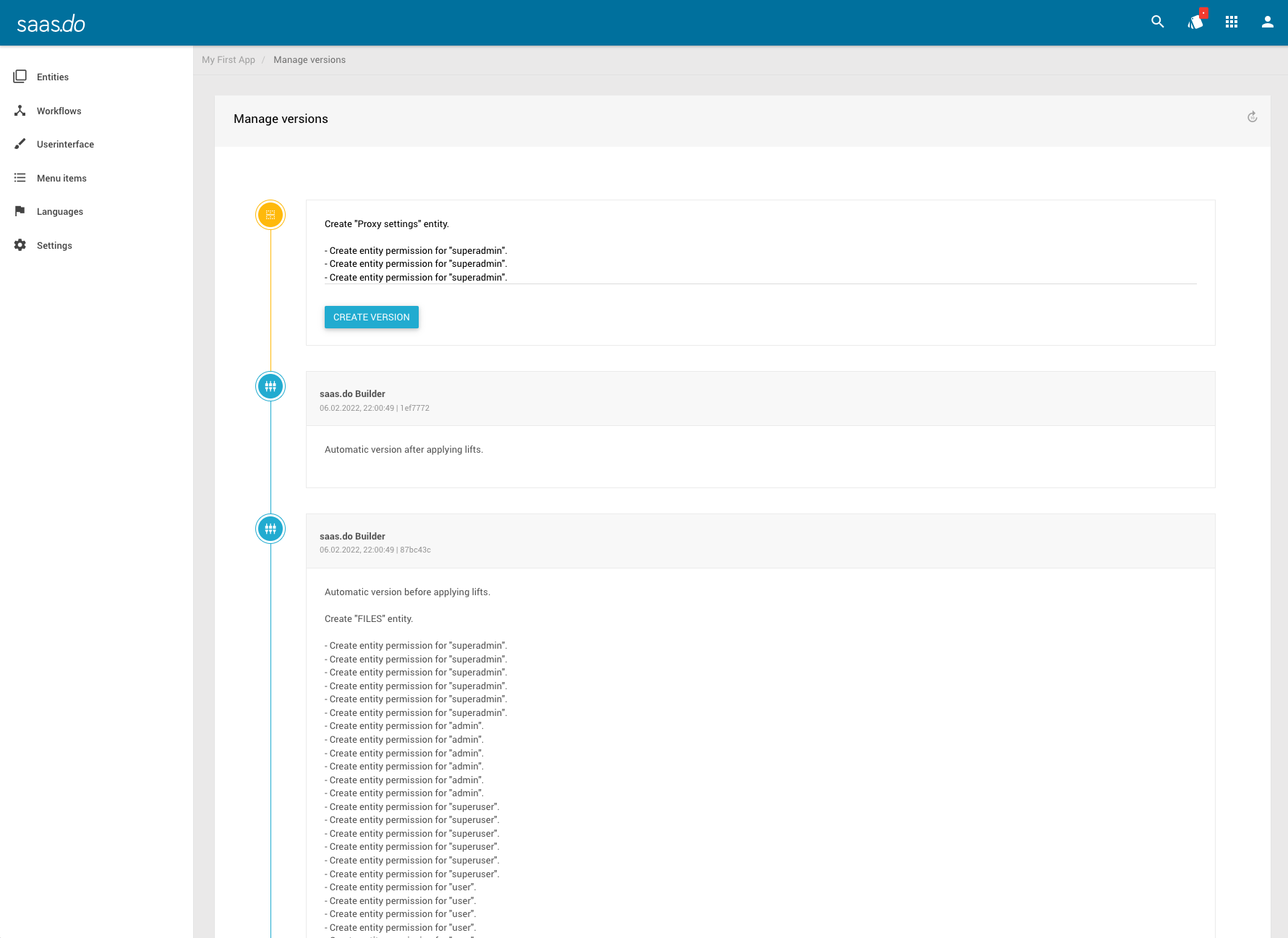 screenshot of saas.do