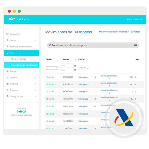 screenshot of sabbatic