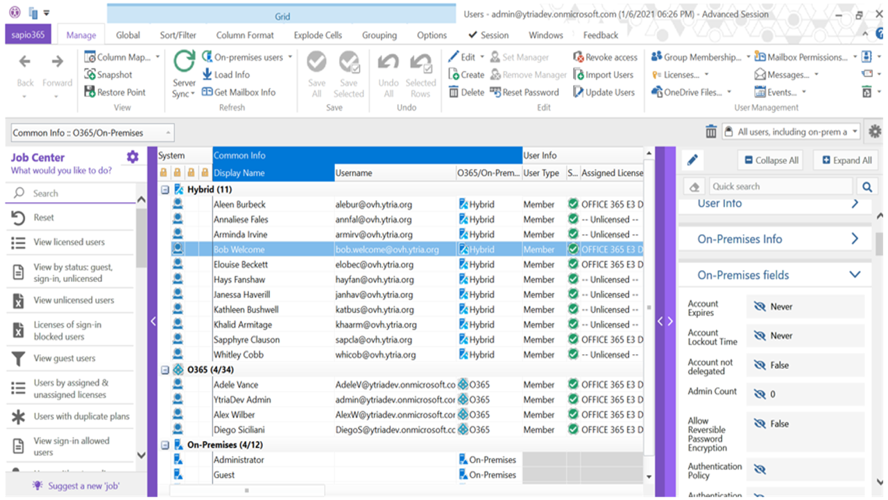 screenshot of sapio365