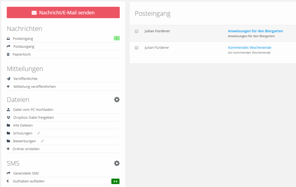 screenshot of schichtplaner-online