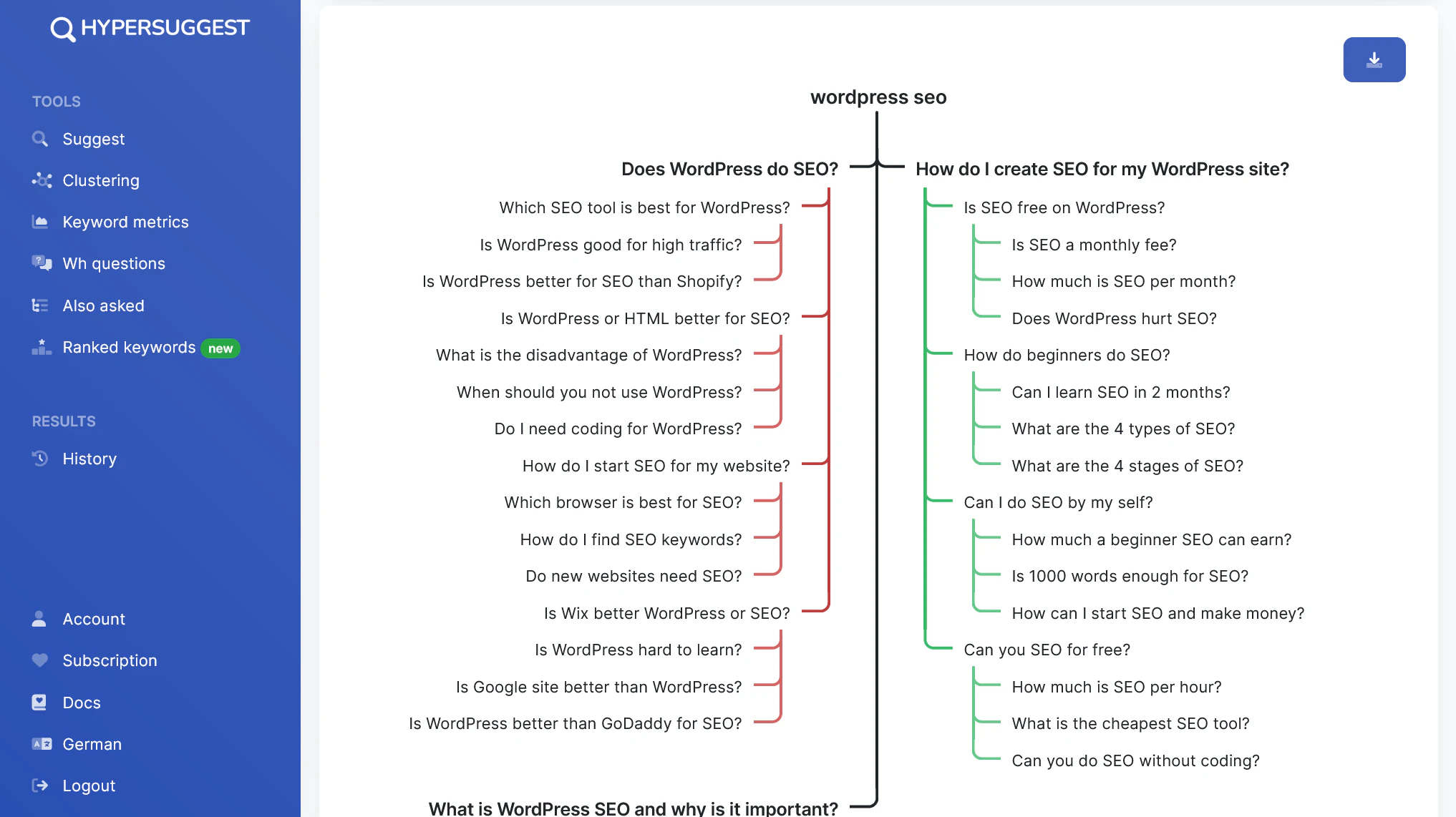 screenshot of seospark