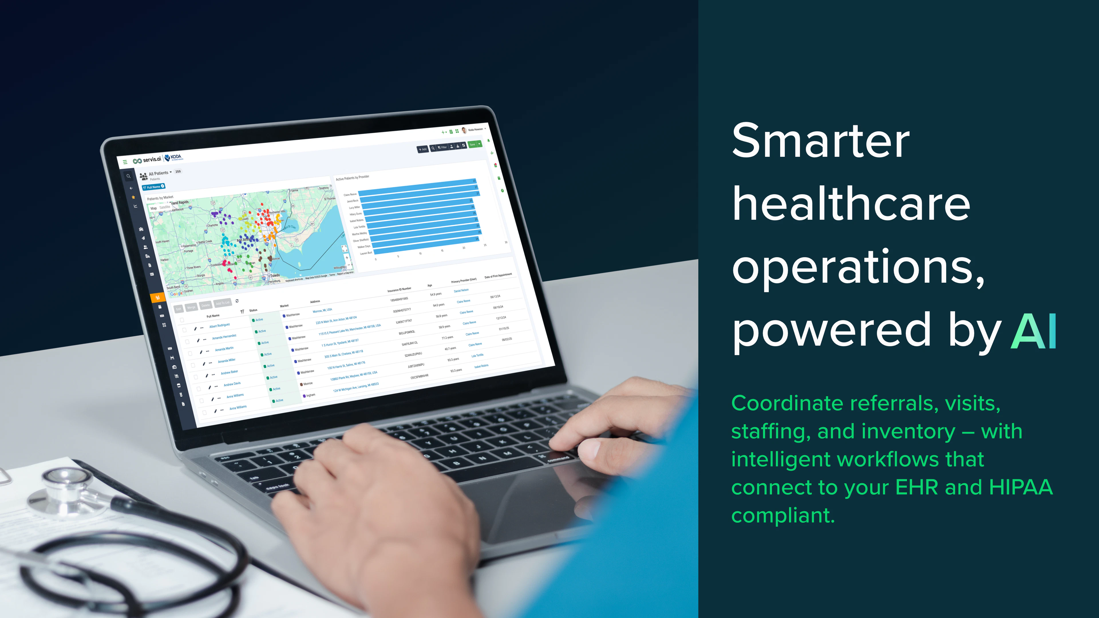 screenshot of servis.ai