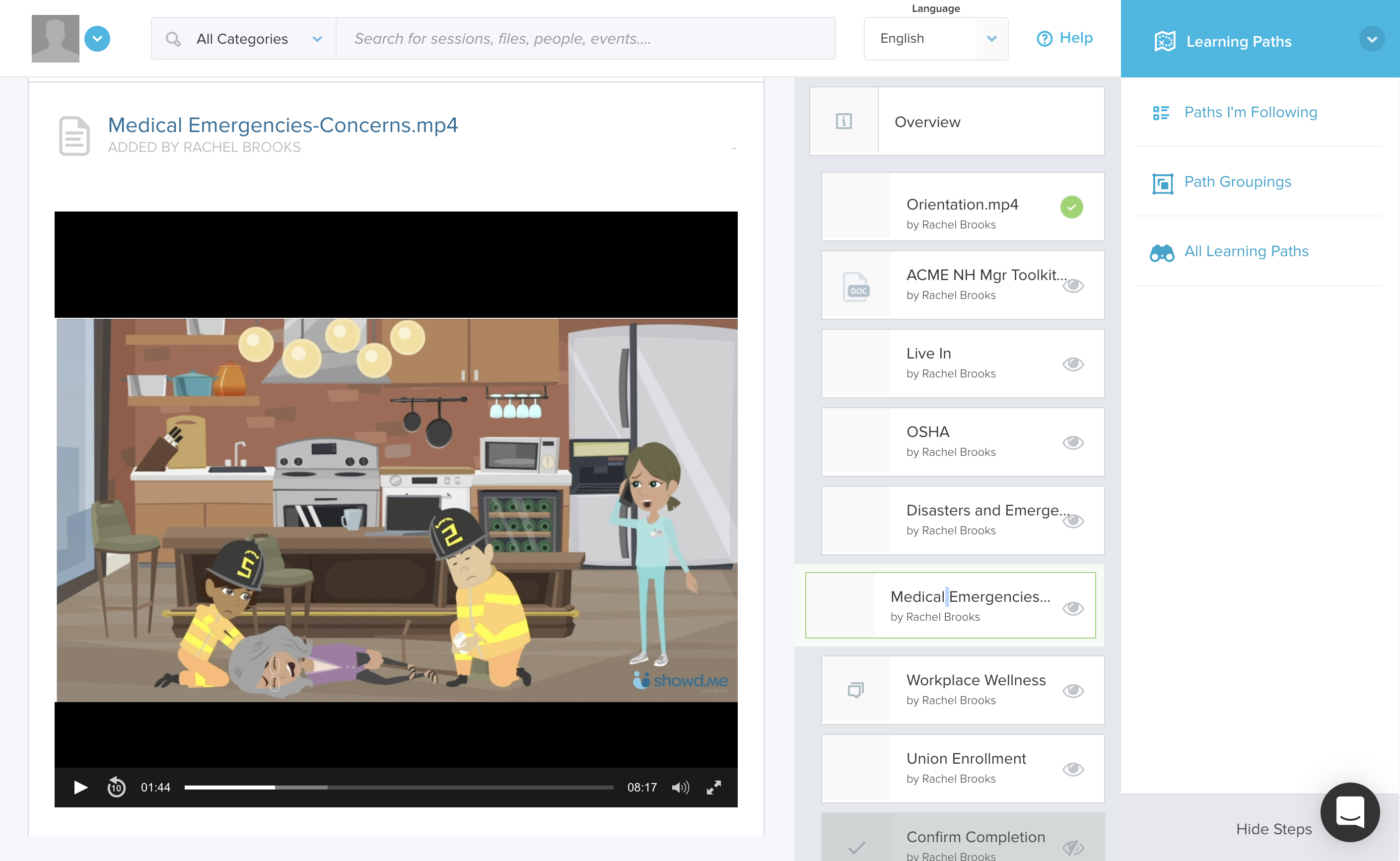 screenshot of showd.me