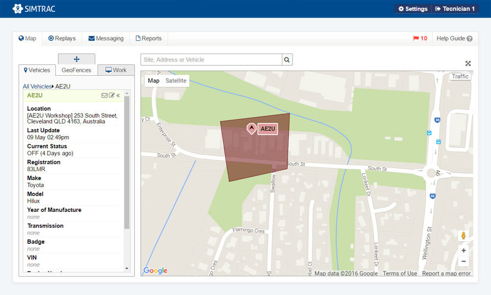 screenshot of simTRAC