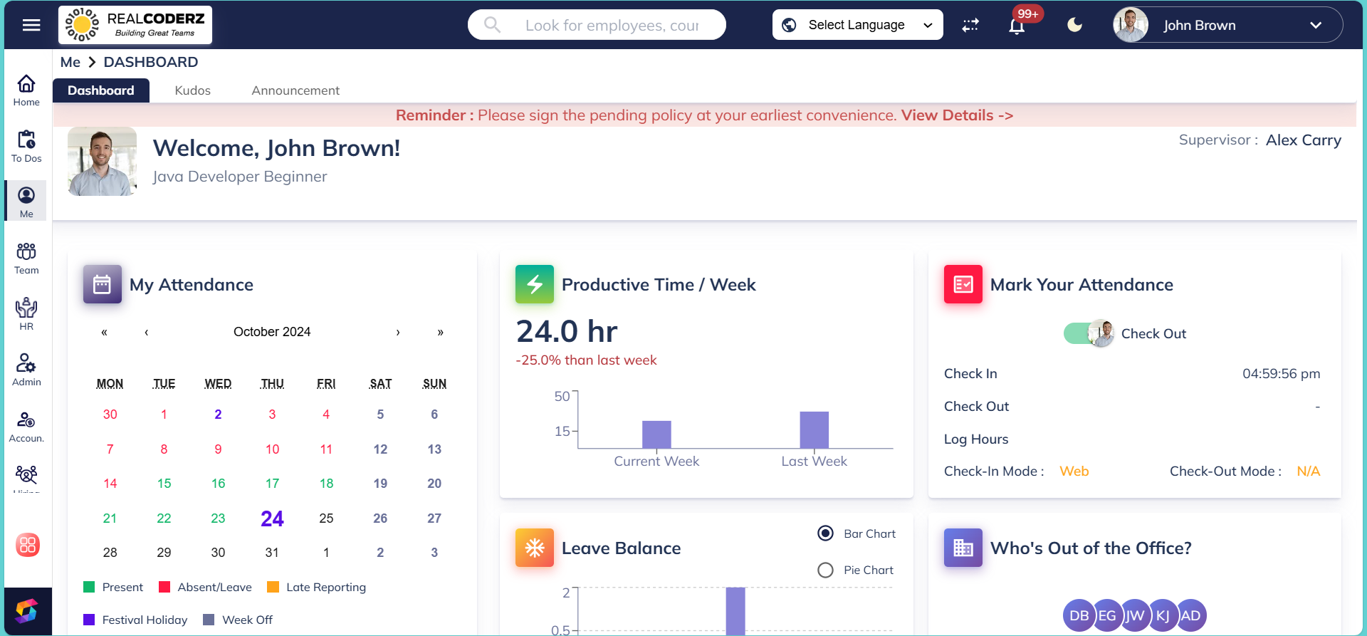screenshot of skillaHR