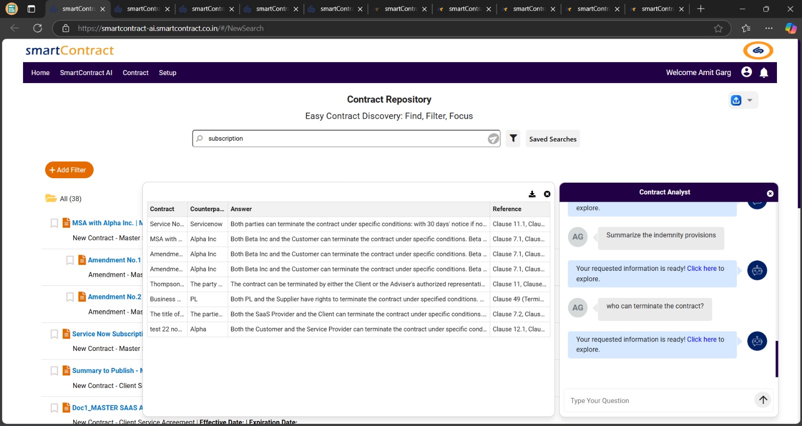 screenshot of smartContract