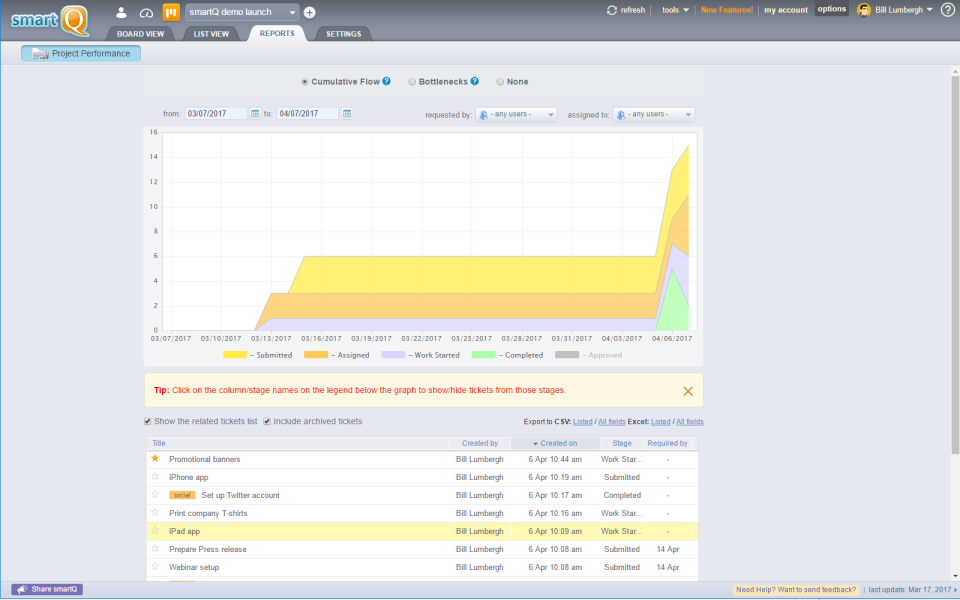 screenshot of smartQ