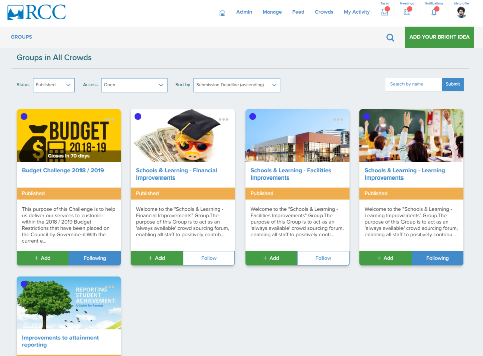 screenshot of smartcrowds
