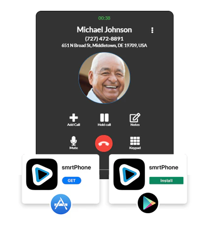 screenshot of smrtPhone