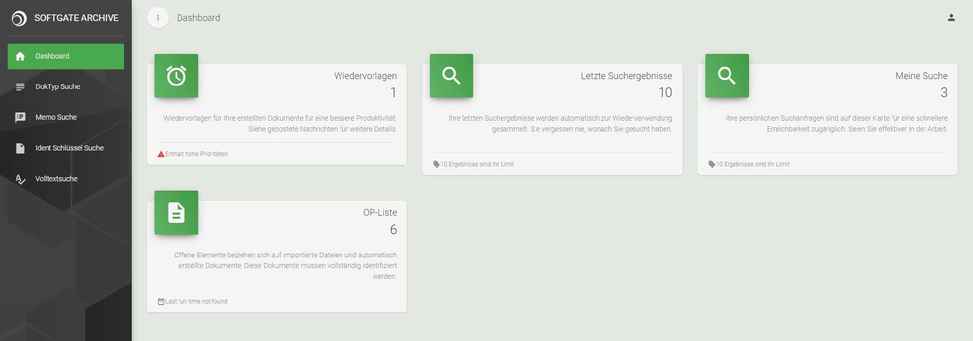 screenshot of softgate-archiv