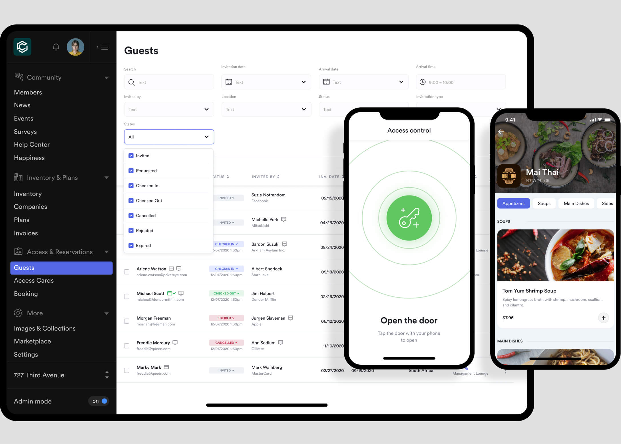 screenshot of spaceOS
