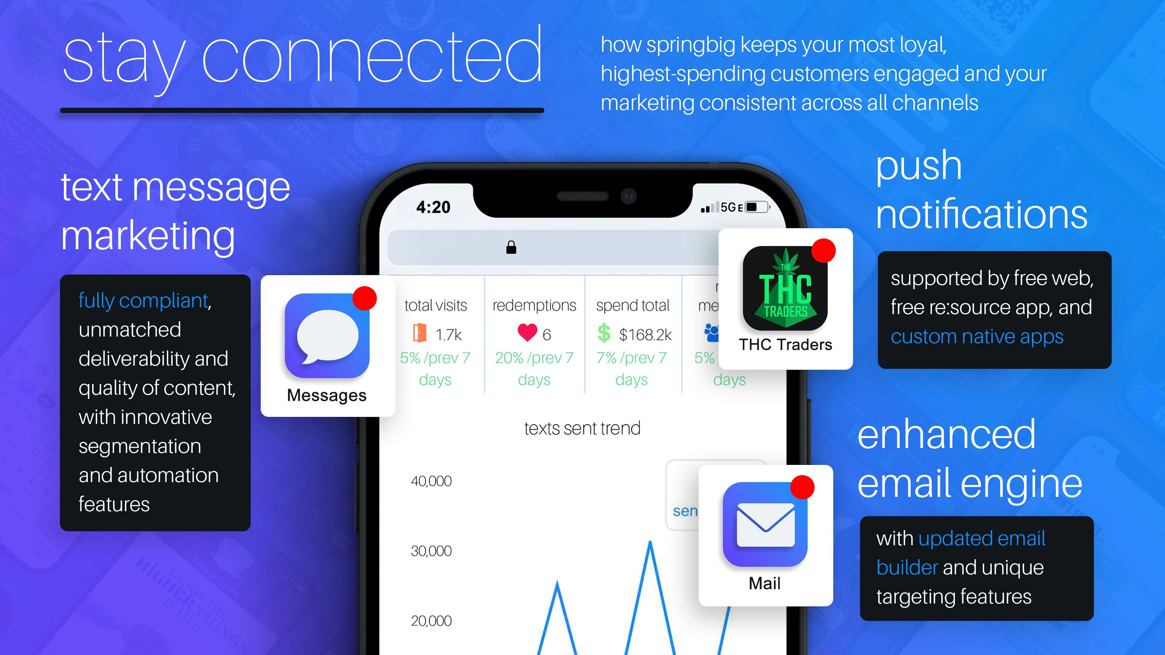 screenshot of springbig