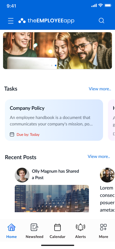 screenshot of theEMPLOYEEapp