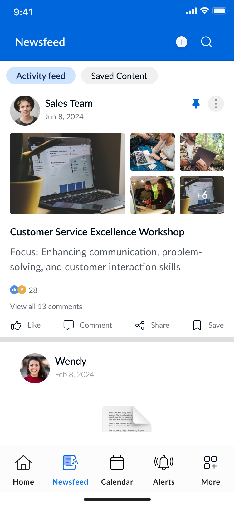 screenshot of theEMPLOYEEapp