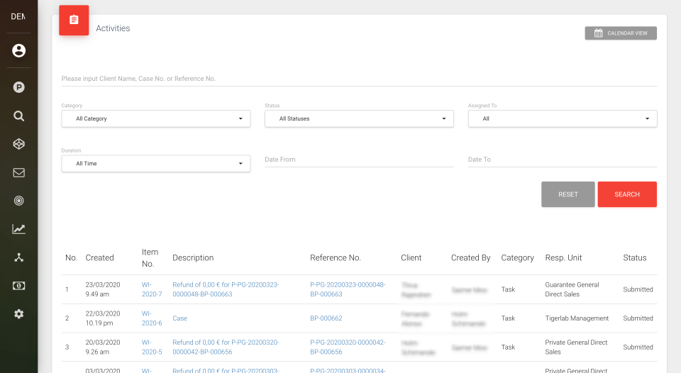 screenshot of tigerlab