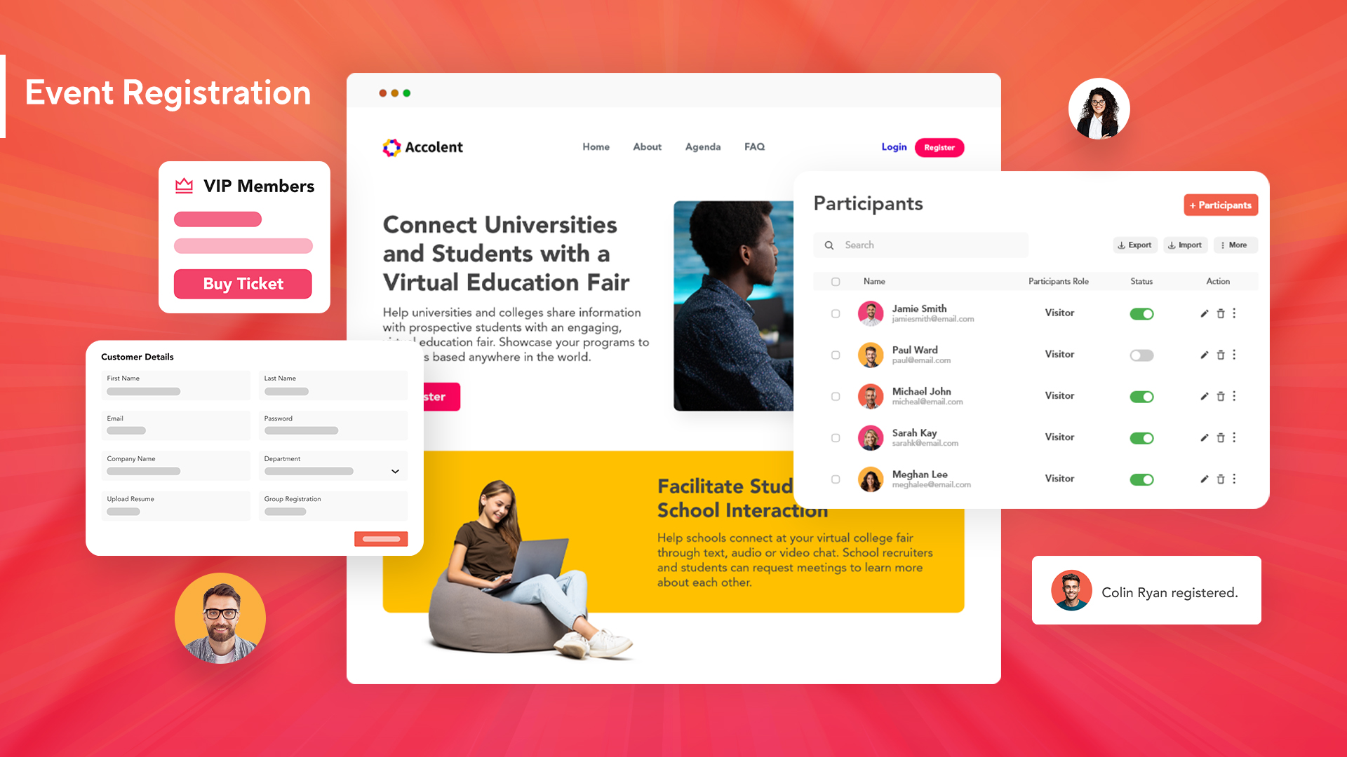 screenshot of vFairs