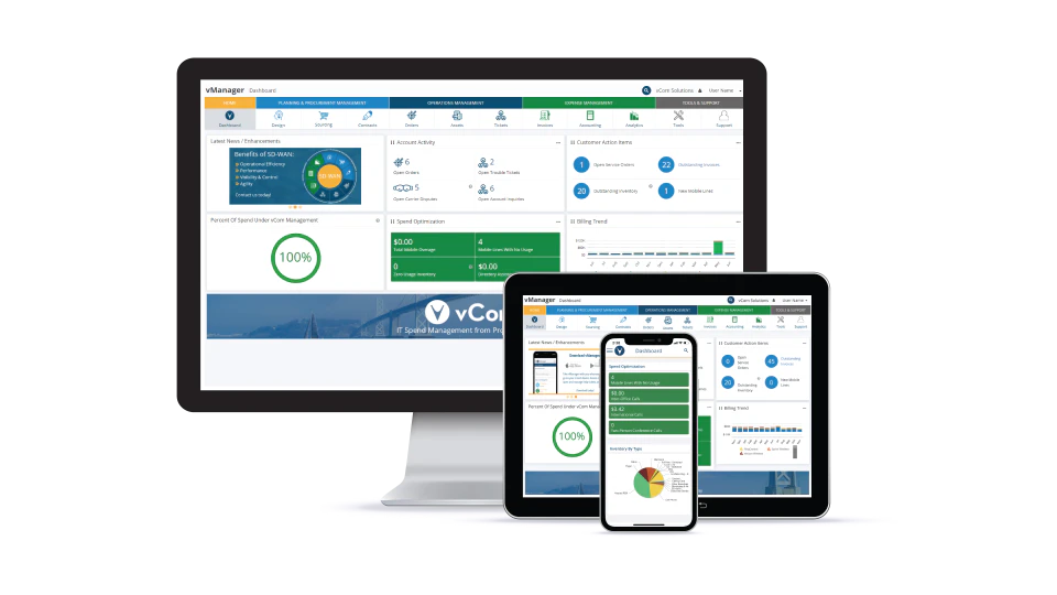 screenshot of vManager