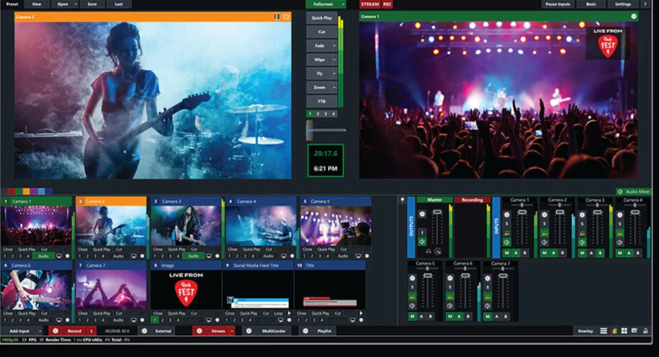 screenshot of vMix