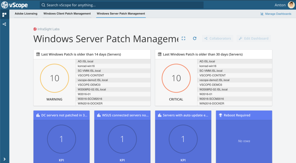 screenshot of vScope