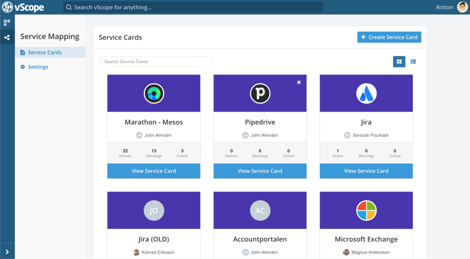 screenshot of vScope