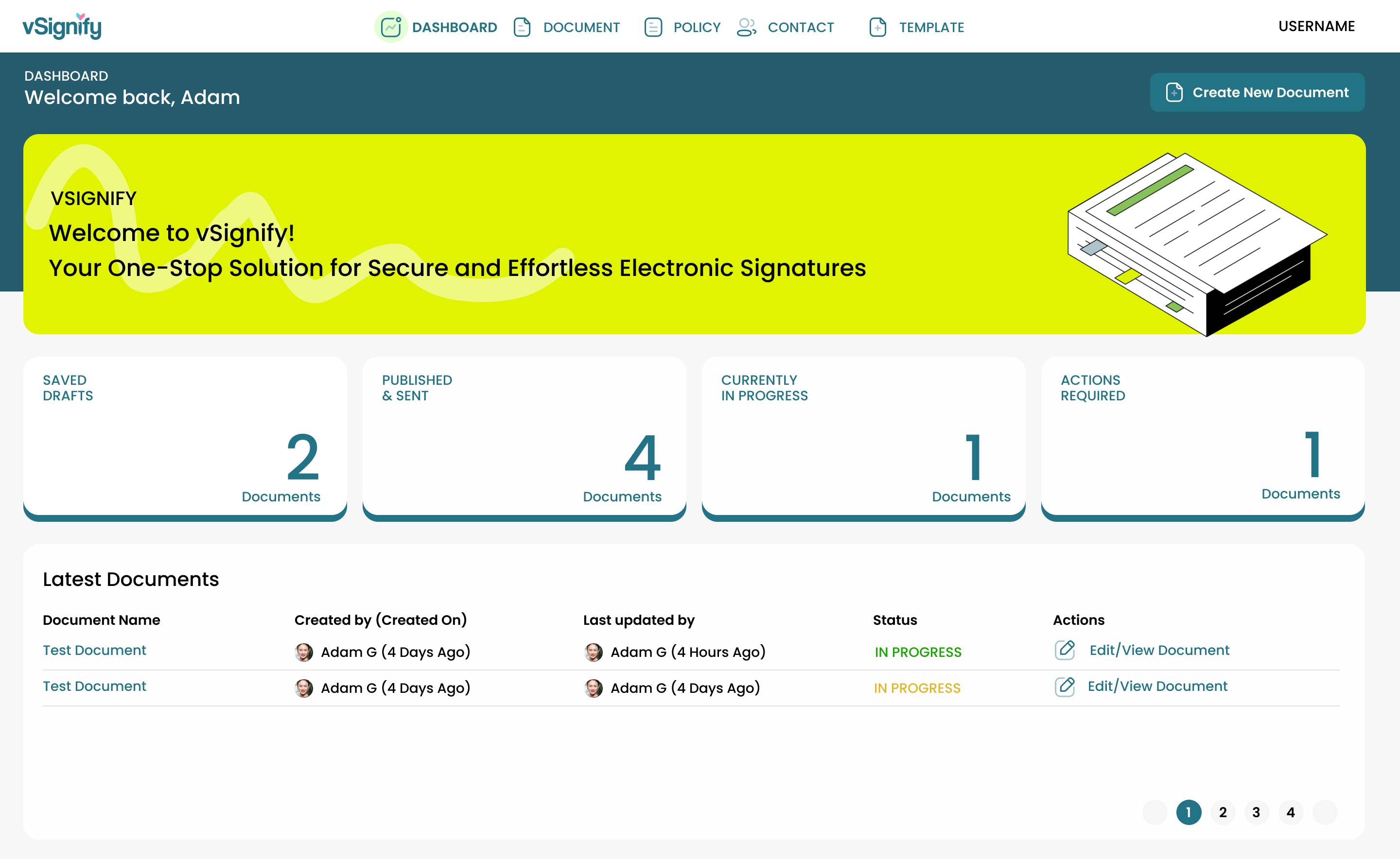 screenshot of vSignify