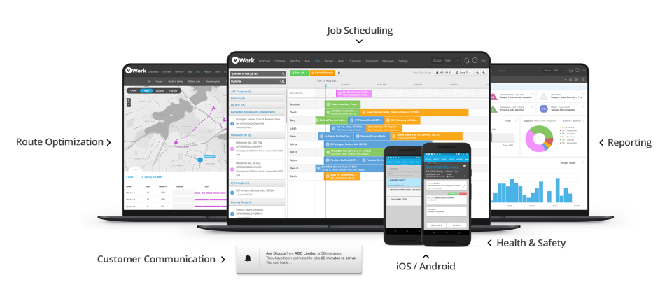 screenshot of vWorkApp
