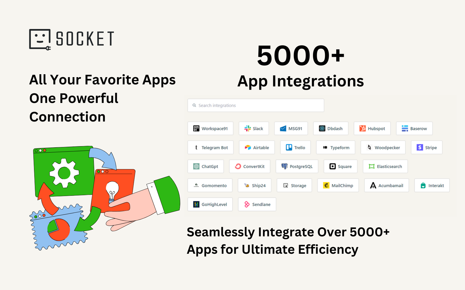 screenshot of viaSocket