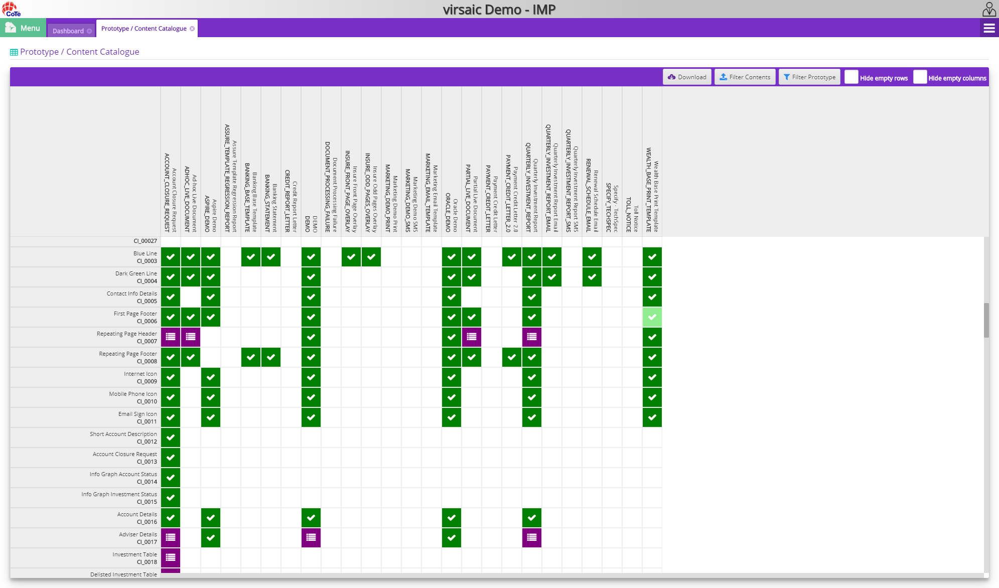 screenshot of virsaic