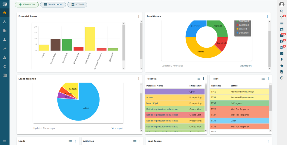 screenshot of vtenext