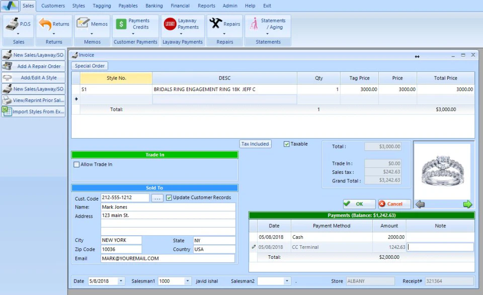 screenshot of wJewel