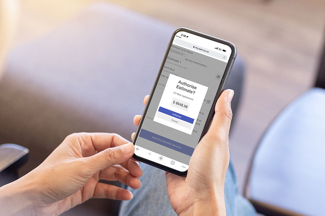 screenshot of webSAM