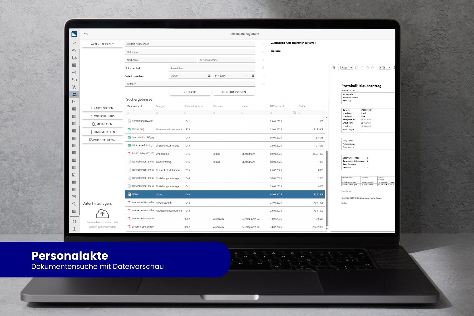 screenshot of windream