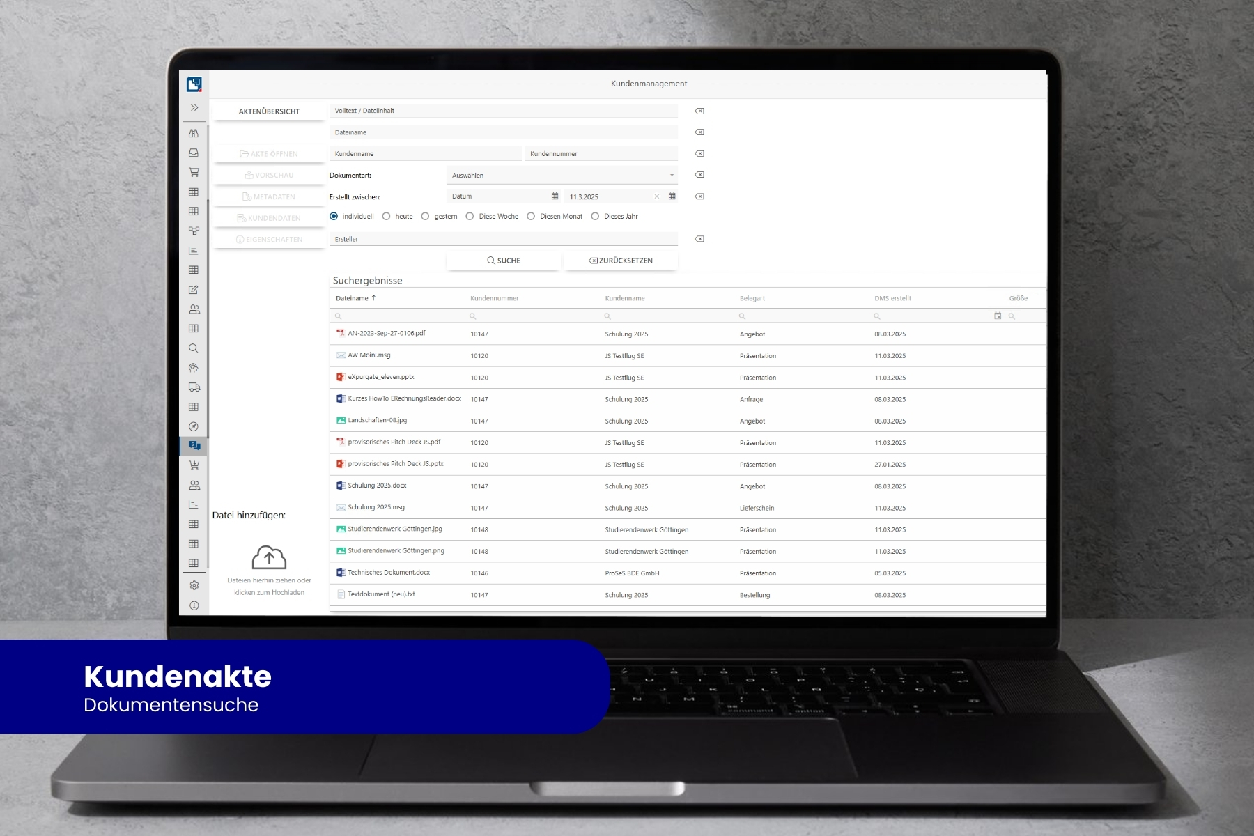 screenshot of windream