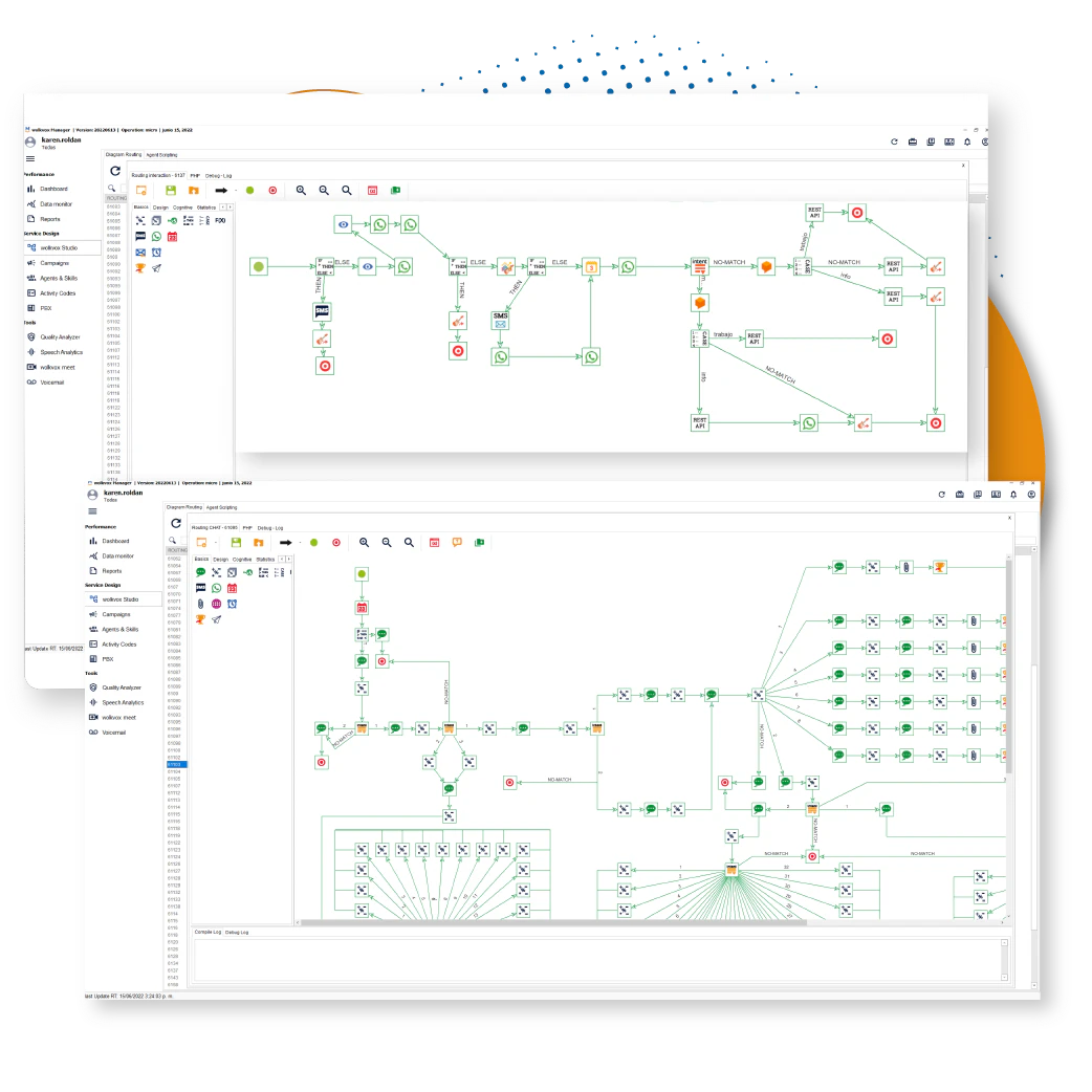 screenshot of wolkvox