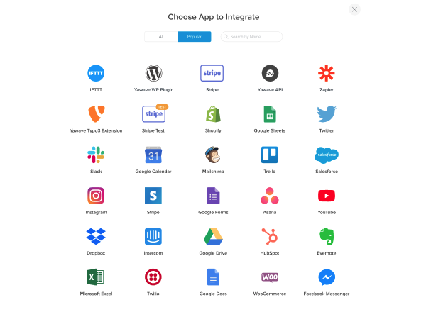 screenshot of yawave