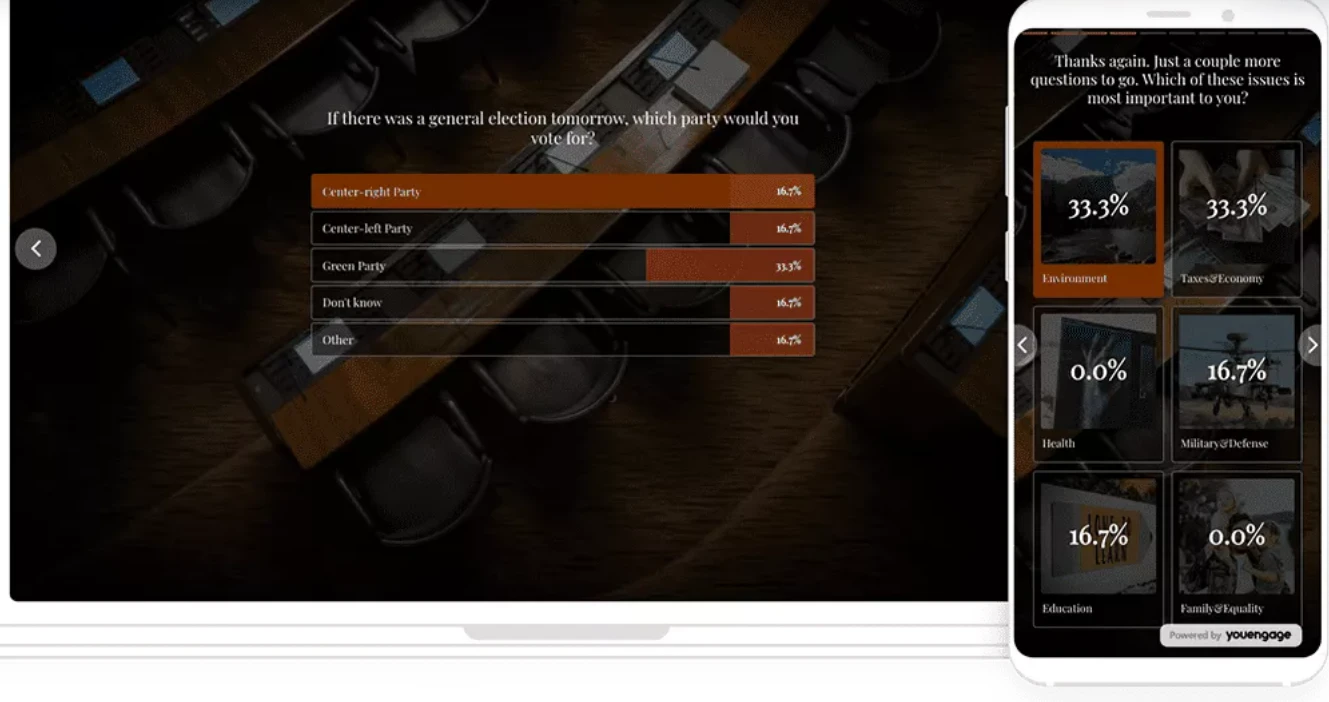 screenshot of youengage