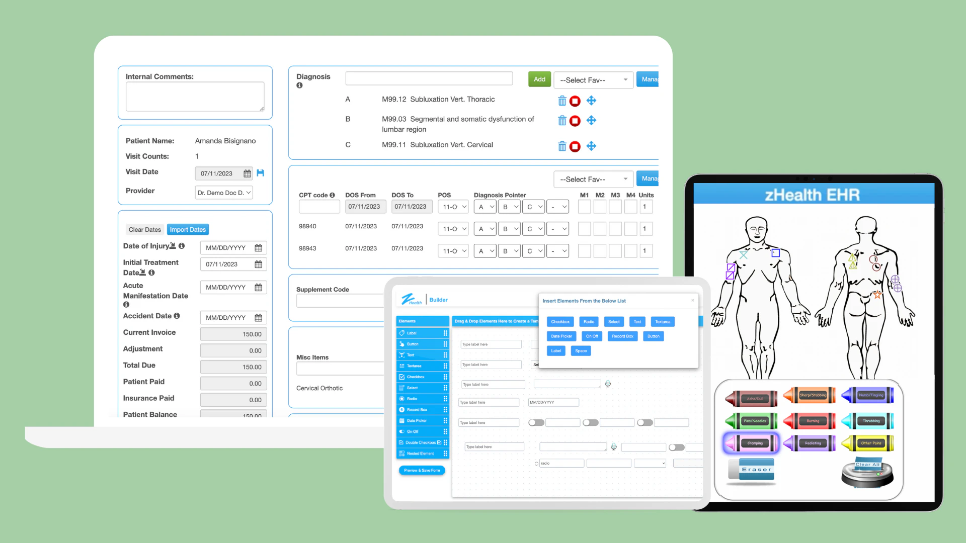 screenshot of zHealth