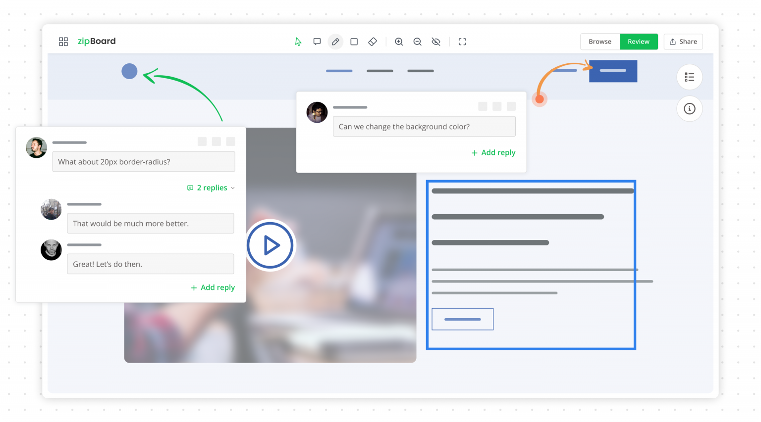 screenshot of zipBoard